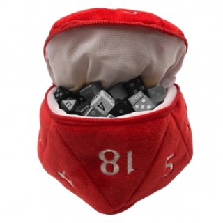 UP: D20 Plush Dice Bag - Rot