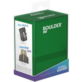 Ultimate Guard: Boulder Deck Case 60+ Standardgröße - Emerald