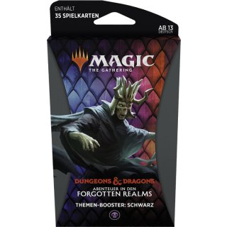 MTG: Abenteuer in den Forgotten Realms - Themen Booster - DE - Schwarz