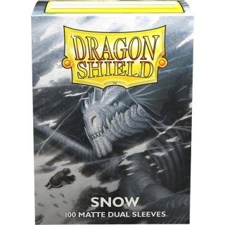 Dragon Shield: Dual Matte Sleeves - (100 Sleeves) - Snow