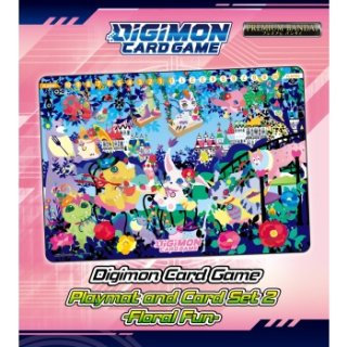 Digimon: Card Game - Playmat and Card Set 2 - Floral Fun PB-09 - EN