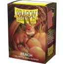 Dragon Shield: Dual Matte Sleeves - (100 Sleeves) - Peach
