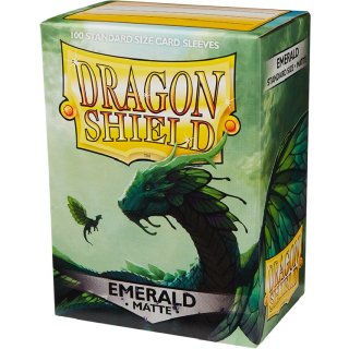 Dragon Shield: Standard Sleeves - Matte (100 Sleeves) - Emerald