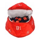 UP: D20 Plush Dice Bag for Dungeons & Dragons - Red...