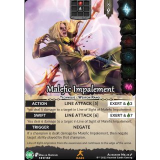 151 - Malefic Impalement