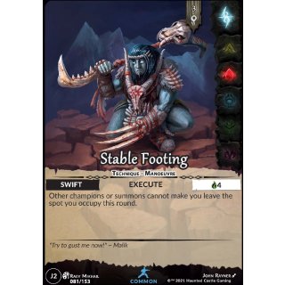 081 - Stable Footing