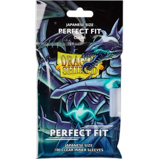Dragon Shield: Japanese Size - Perfect Fit - Clear Inner Sleeves (100 Sleeves)