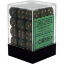 Chessex: Gesprenkelte - D6 Set (36) - Speckled Golden...