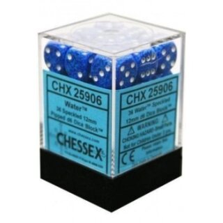 Chessex: Speckled - D6 Set (36) - Water/White