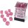 Chessex: Luminary - D6 Set (36) - Borealis Pink/Silver