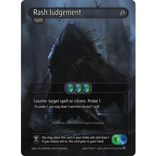 136 - Rash Judgment