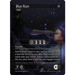 145 - Blue Ruin - Rainbow Foil