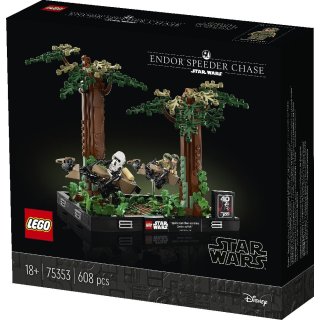 LEGO Star Wars - 75353 Verfolgungsjagd auf Endor – Diorama