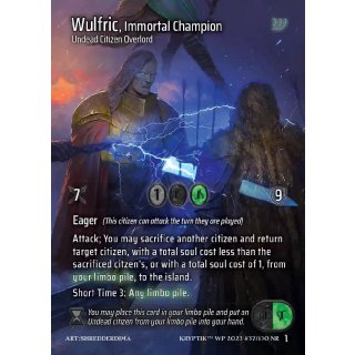 037 - Wulfric, Immortal Champion - Rainbow Foil