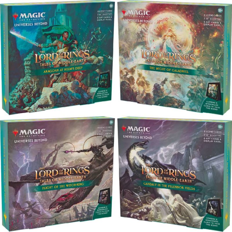 Magic: The Gathering - The Lord of the Rings - Tales of Middle-Earth -  Scene Box (Set of 4)