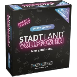 STADT LAND VOLLPFOSTEN: Das Kartenspiel - Party Edition - DE