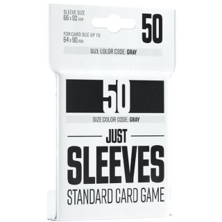 Gamegenic: Just Sleeves - Standard Card Game - Black (50 Sleeves)