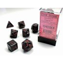Chessex: Speckled Polyhedral - Set (7) - Space/Red