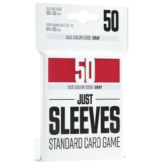 Gamegenic: Just Sleeves - Standard Card Game - Red (50 Sleeves)