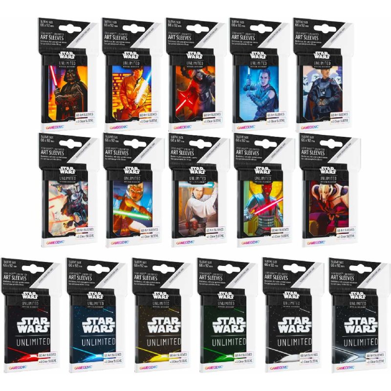 star wars unlimited card sleeves Star Wars: Unlimited - Sleeves - Double Sleeving Pack main image 1