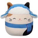 Squishmallows: Cam the Brown and Black Calico Cat in Blue Scarf, Hat 12 cm
