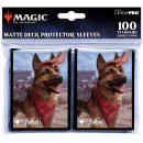 Ultra Pro: Matte Deck Protector - Magic The Gathering - Fallout Dogmeat, Ever Loyal (100 Sleeves)