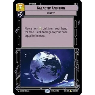 235 - Galactic Ambition - Event