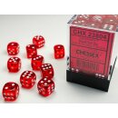Chessex: Translucent - D6 Set (36) - Red/White