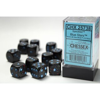 Chessex: Speckled - D6 Set (12) - Speckled Blue Star