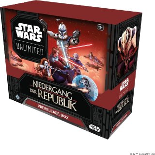 Star Wars: Unlimited - Niedergang der Republik - Prerelease Box - DE