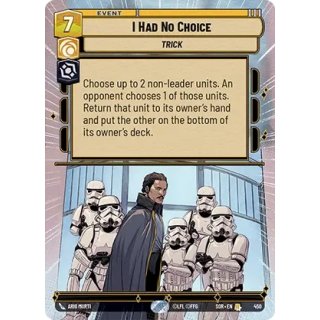 450 - I Had No Choice - Event - Hyperspace