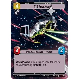 492 - TIE Advanced - Unit - Foil - Hyperspace
