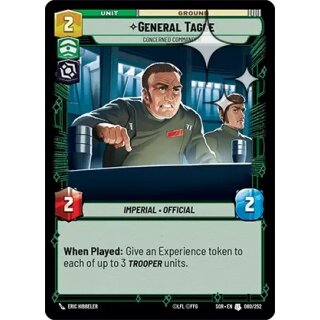 080 - General Tagge - Concerned Commander - Unit - Foil