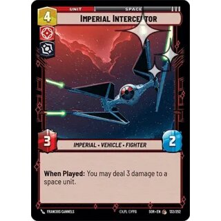 132 - Imperial Interceptor - Unit - Foil