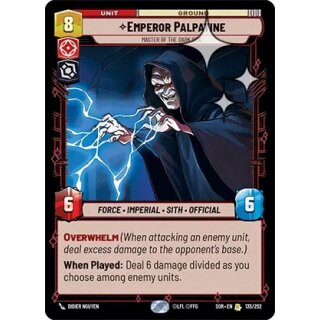 135 - Emperor Palpatine - Master of the Dark Side - Unit - Foil