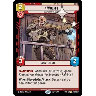 160 - Wolffe - Suspicious Veteran - Unit - Foil