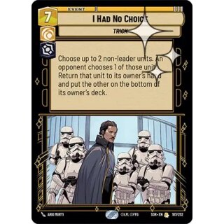 187 - I Had No Choice - Event - Foil