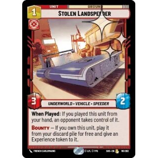 161 - Stolen Landspeeder - Unit - Foil