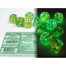 Chessex: Luminary - D6 Set (12) - Nebula Spring/White