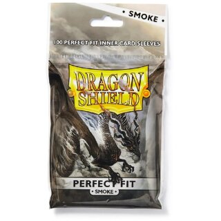 Dragon Shield: Standard Perfect Fit Inner Sleeves - Clear / Smoke (100 Sleeves)