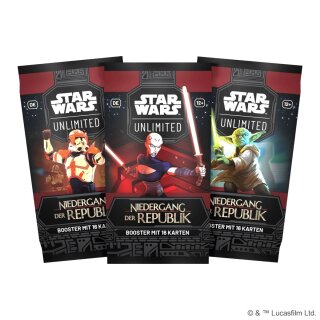 Star Wars: Unlimited - Niedergang der Republik - Booster - DE
