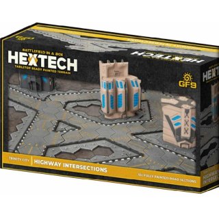 HexTech: Battlefield in a Box - Terrain Trinity City - Highway Intersections (10)