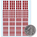 Warning Stripes - Black Red - Decals