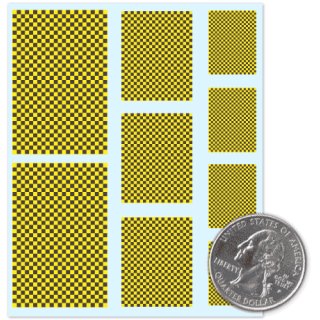 Checkers - Black Yellow - Decals