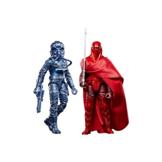 Star Wars: Episode VI Black Series Carbonized Actionfiguren 2er-Pack Emperors Royal Guard & TIE Fighter Pilot Exclusive 15 cm