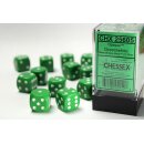 Chessex: Opaque - D6 Set (12) - Green/White
