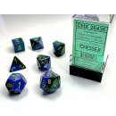 Gemini® Polyhedral Blue-Green/gold 7-Die Set