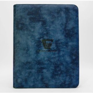 Gemloader:  Premium 3X4 - Toploader fit - Collectors binder (216 pockets 3X3) - Blau