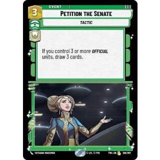 100 - Petition the Senate - Event
