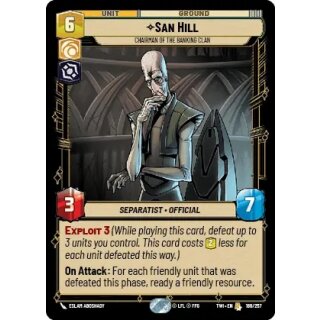 186 - San Hill, Chairman of the Banking Clan - Unit
